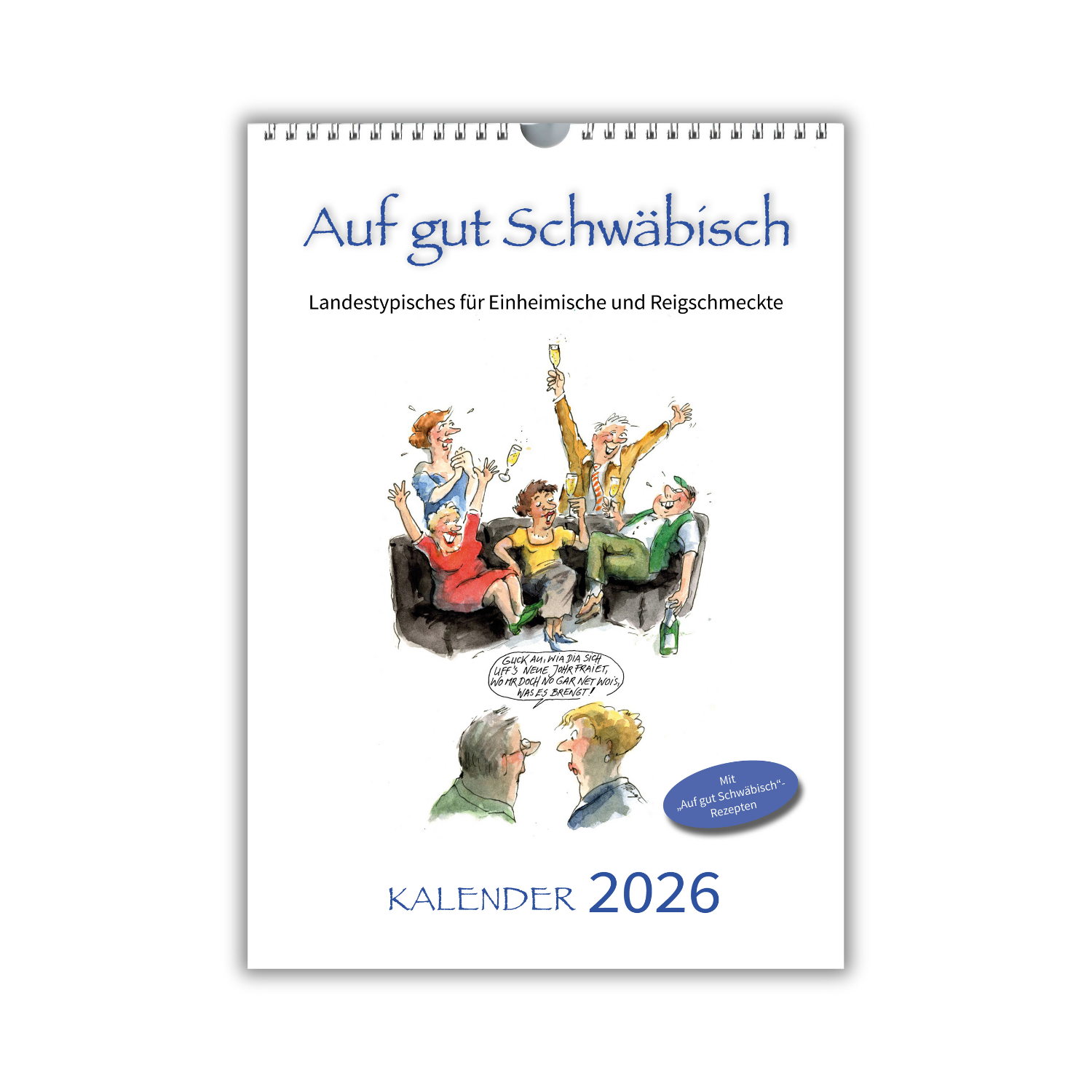 Der neue Auf gut Schwäbisch-Kalender 2026, Titelblatt