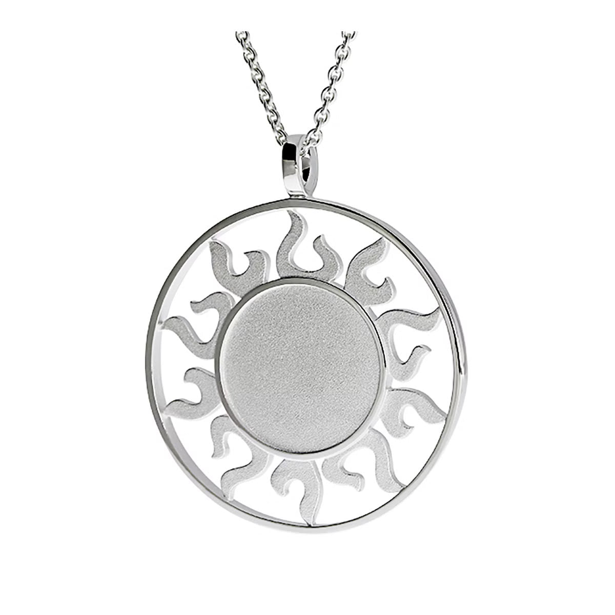 Kleiner, runder Anhänger aus 925 Silber