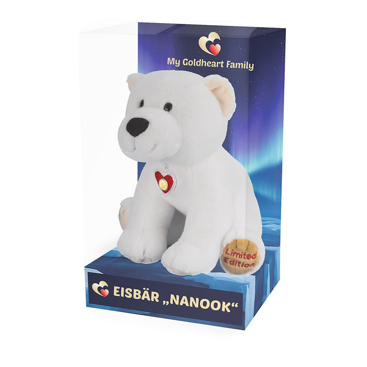 Eisbär "Nanook" mit Goldplättchen