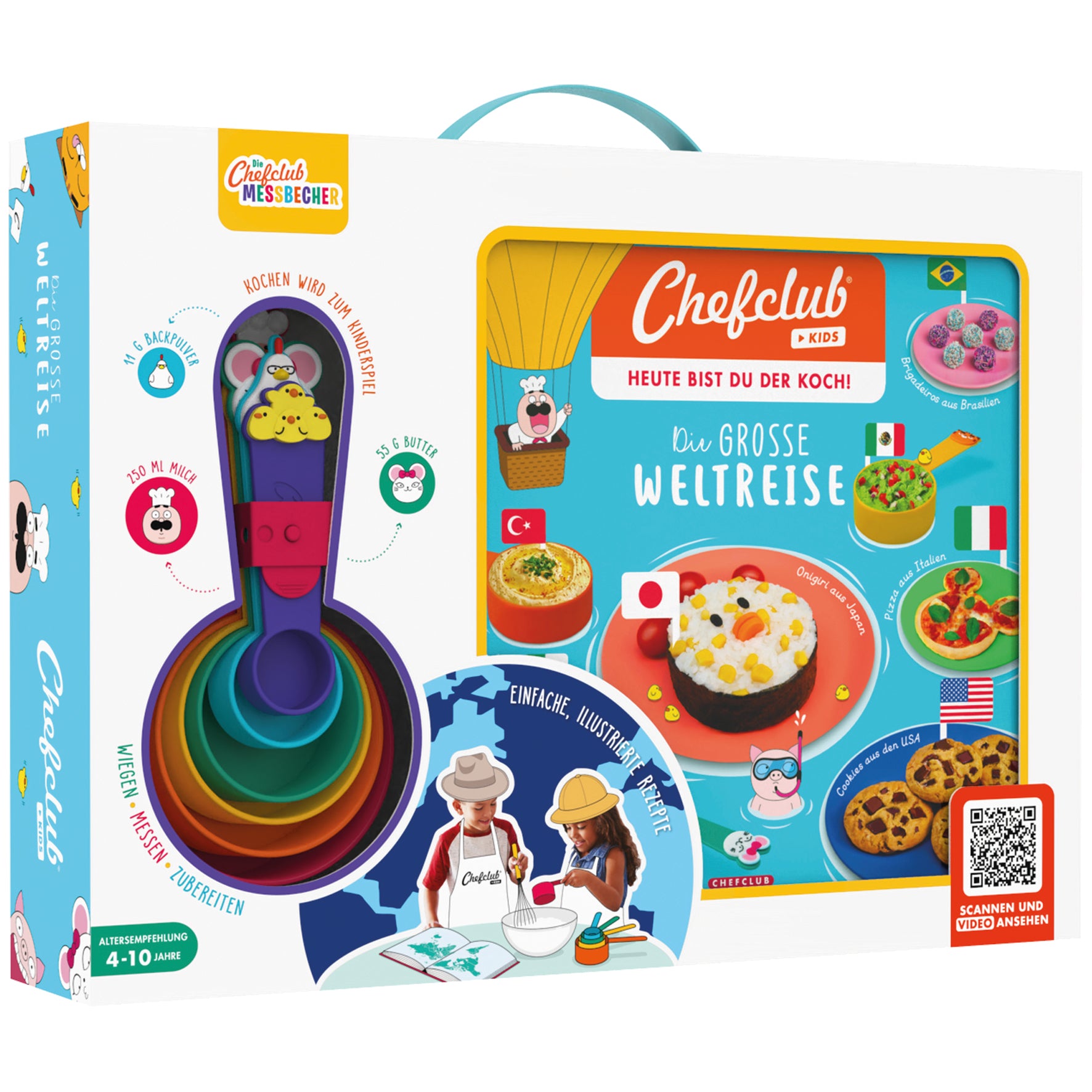 1 Kochbuch, 6 teiliges Messbecher-Set