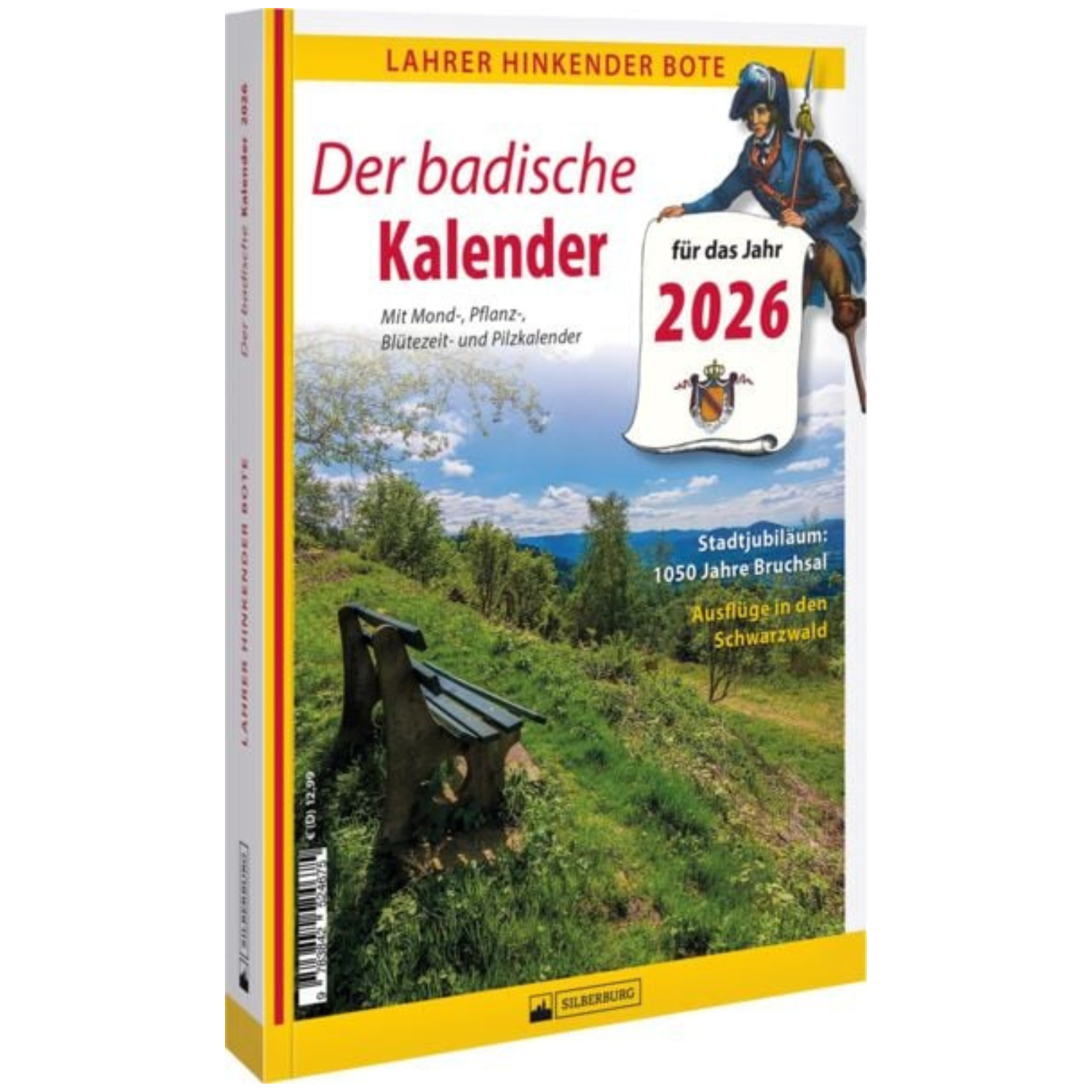 Der badische Kalender "Lahrer Hinkender Bote" auf weißem Hintergrund
