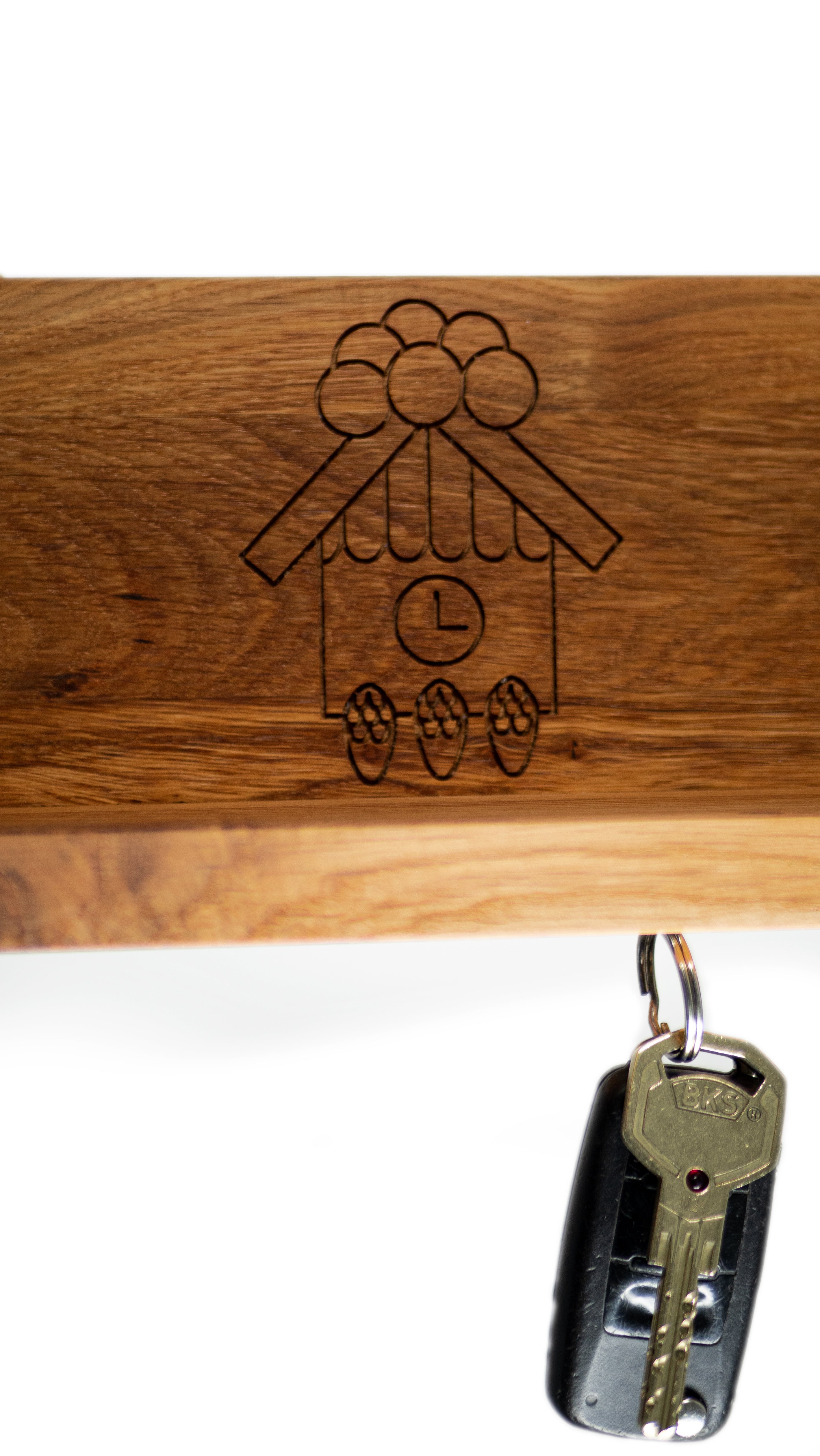 Magnetisches Schlüsselbrett: Schlüsselbrett aus Holz mit Haus- und Pfotenabdruck-Design, mit starkem Neodym-Magneten zur sicheren Aufbewahrung von Auto- und normalen Schlüsseln – eine stilvolle Ergänzung für jeden Eingangsbereich.